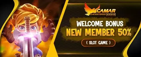 WELCOME BONUS NEW MEMBER 50% banner